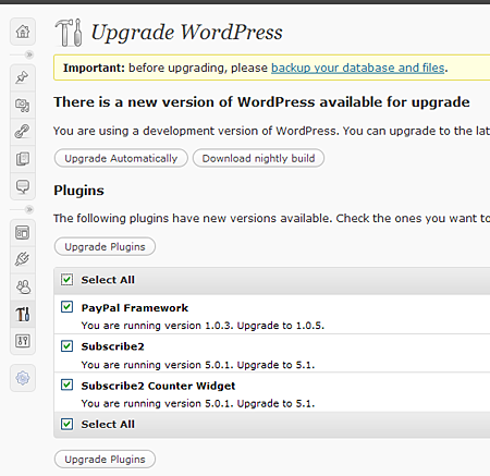 WordPress Batch Plugin Upgrade