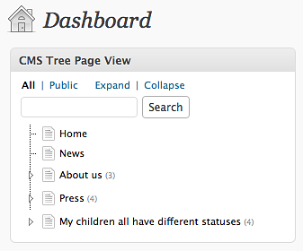 CMS Tree Page View WordPress Plugin