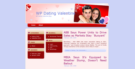 Dating Valentine WordPress Theme