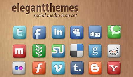 Elegant Themes Social Media Icon Set