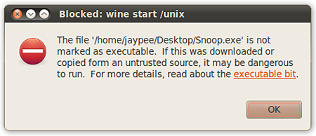 Ubuntu Executable Bit