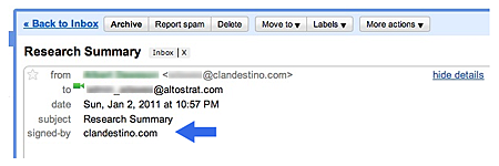 Gmail Email Signing