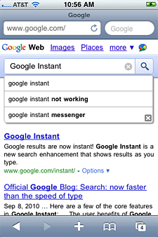 Google Instant for Mobile