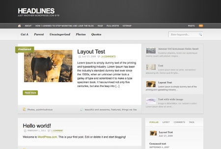 Headlines WordPress Theme