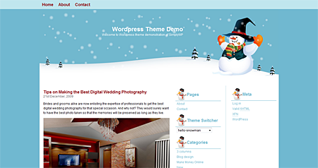 Hello Snowman WordPress Theme