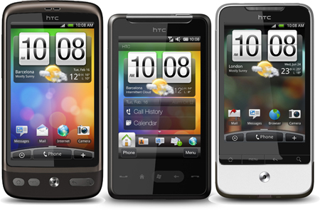 HTC Desire, HD Mini, Legend