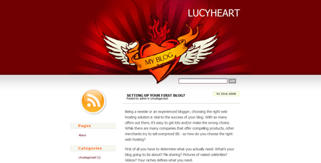 Lucy Heart WordPress Theme