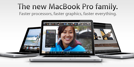 Macbook Pro with Intel Core i5 and i7 Processors