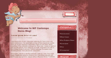 Pink Valentines WordPress Theme