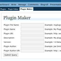 WordPress Plugin Maker