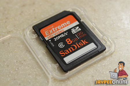 Sandisk 8GB Extreme SDHC HD Video