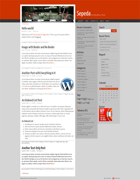 Sepeda WordPress Theme