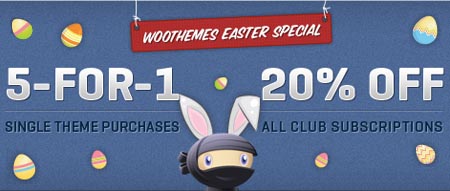 WooThemes Happy Easter Promo