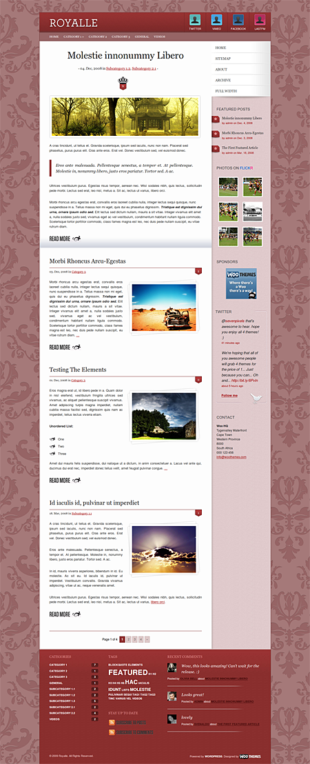 WooThemes Royalle Theme