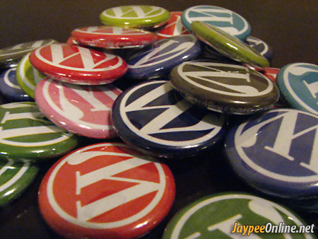 WordPress Schwag Pins