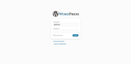 WordPress 3.2+ Login Screen