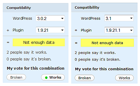 WordPress Compatibility Feature