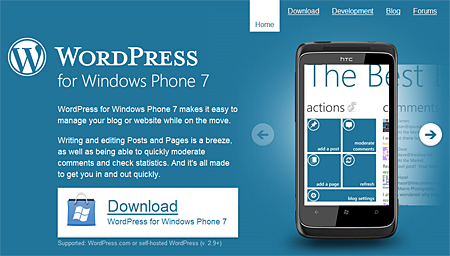 WordPress for Windows Phone 7