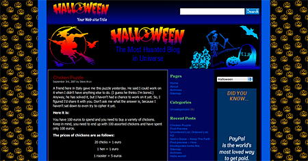 WP Theme Series Halloween