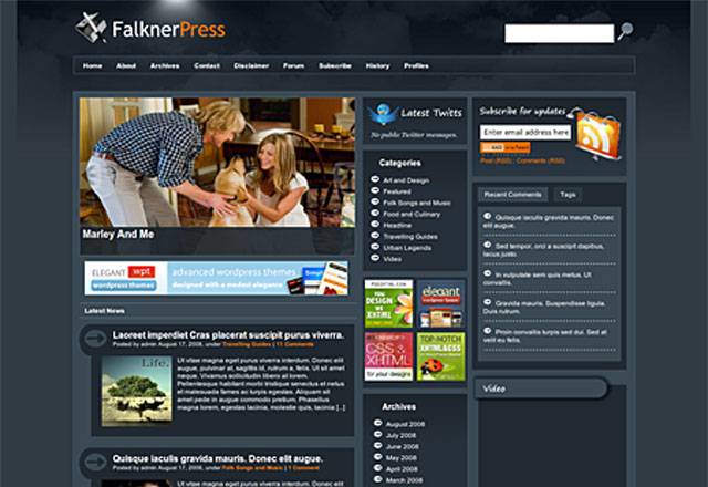 falkner press theme