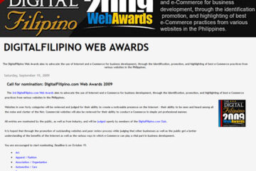 digital filipino web awards 2009