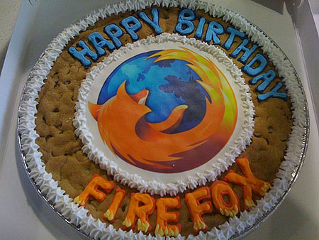 firefox birthday cake