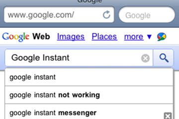 google instant mobile