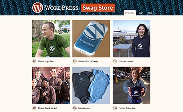wordpress swag store