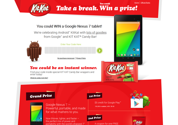 android kitkat contest