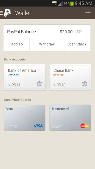 paypal android app