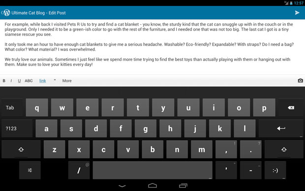 wordpress for android