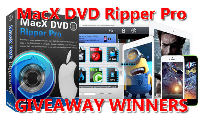 macx dvd ripper pro giveaway winners