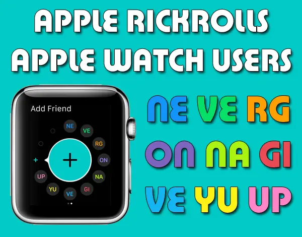 apple watch rickroll