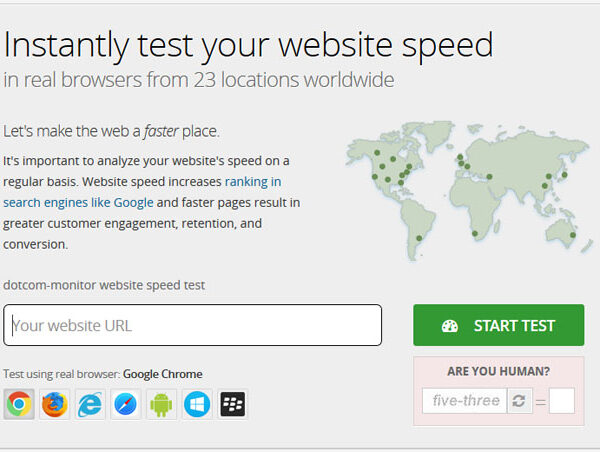 dotcom-monitor website speed test