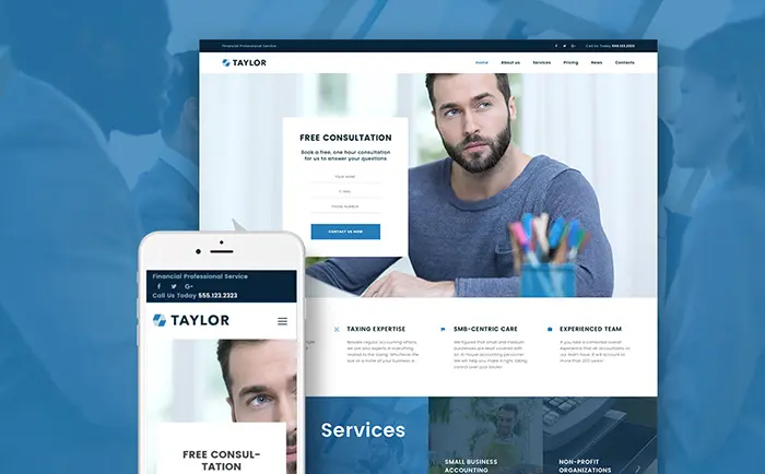 Taylor - Financial Accounting WordPress Theme