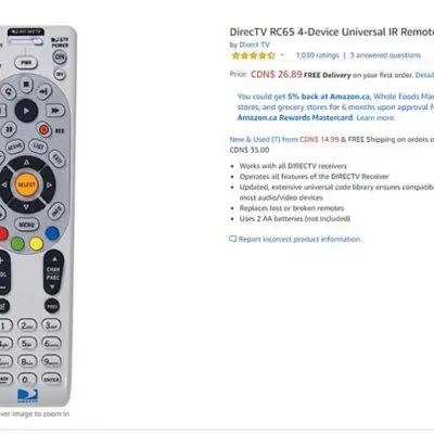 Buy DirecTV Universal Remote
