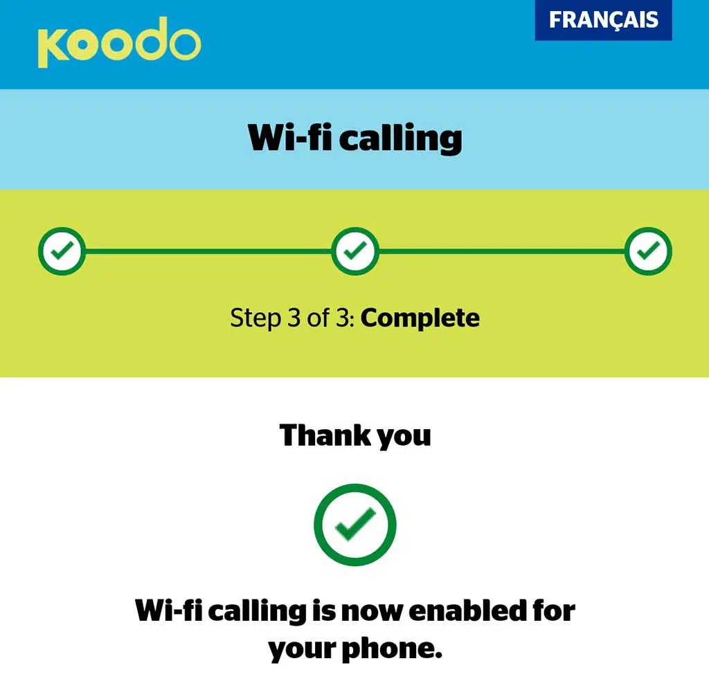 Wi-Fi Calling Koodo