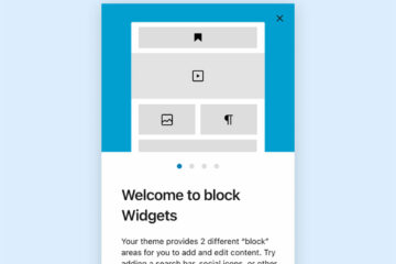 WordPress 5.8 Widgets Blocks