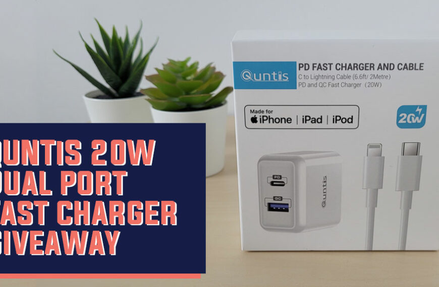 Quntis 20W Dual Port Fast Charger Giveaway