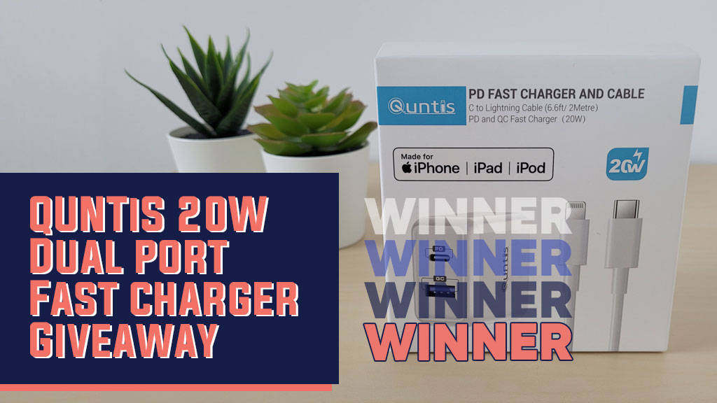 Quntis 20W Dual Port Fast Charger Giveaway Winner