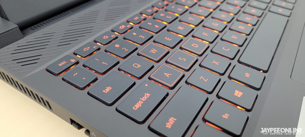 Keyboard of Dell G15 5511 Gaming Laptop