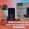 Quntis 65W 5-Port Smart PD Charging Station