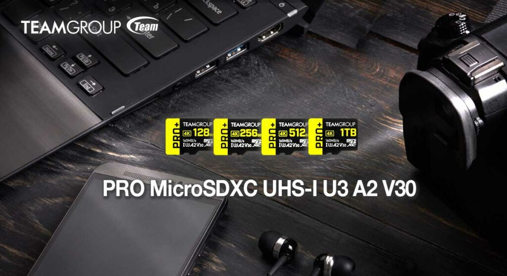 TEAMGROUP PRO+ MicroSDXC UHS-I U3 A2 V30 Memory Card